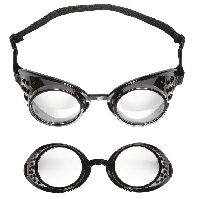 Laborbrille, Größenverstellbar, schwarz