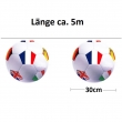 EM Fussball Girlande 2016, ca. 5m, Ø-30cm