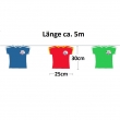 EM Fussball Trikot Girlande, ca. 5m, ---L---LxB-30x25cm
