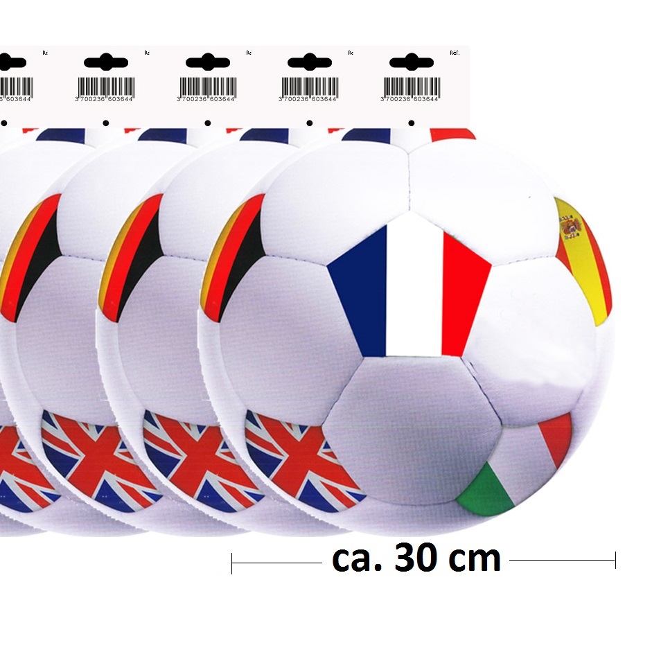 EM Fussball Aufhänger 2016, 10er Pack, Ø-30cm