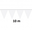 Wimpelkette, weiß, 10m,  ---XL--- LxB-28x43cm