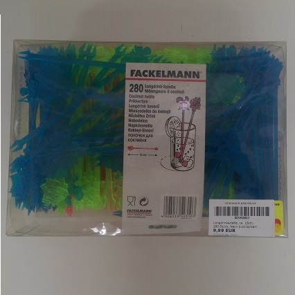 Longdrinkspieße, ca. 15cm, 280 Stück, Neon bunt sortiert