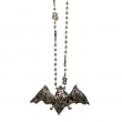 Halskette Fledermaus, ca. 60cm, schwarz