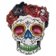 Wandbild Frau Totenkopf bunt ca. 59x48 cm