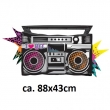 Folienballon Boombox Totally 80´s P35 ca. 88x43 cm