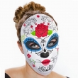 Textil Maske Tag der Toten, bunt, weiblich