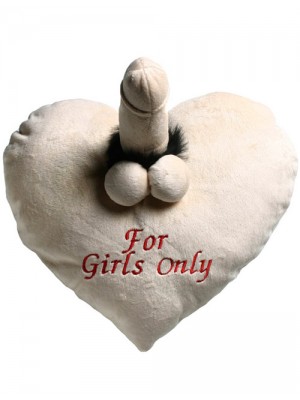 Kissen Herz For Girls Only, ca. 30x26cm