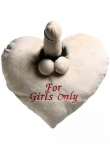 Kissen Herz For Girls Only, ca. 30x26cm