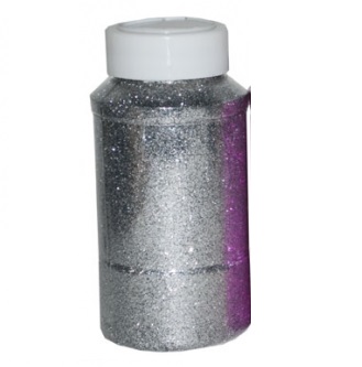 Glitterpulver fein, 500g, silber