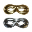 Glitter Augenmaske, 2 Farben, gold oder silber