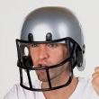 Football Helm für Erwachsene, silber