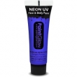 Neon UV Gesicht und Körpermal Farbe, blau, 10ml
