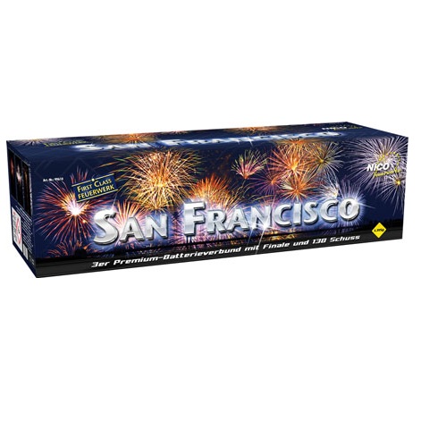 3er Batterieverbund Premium"San Francisco " 138 Schuss