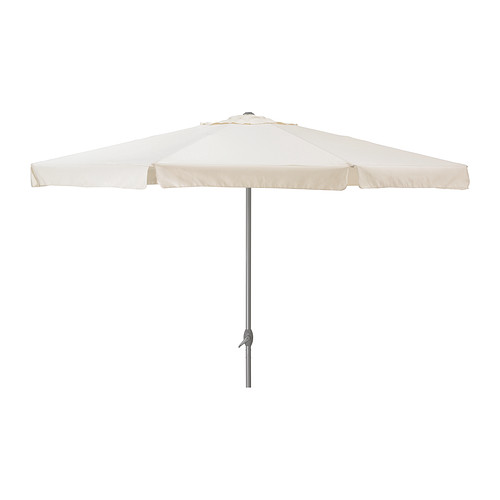 Edel-Sonnenschirm, Farbe: Beige  Ø:400cm, H: 295cm