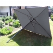 Sonnenschirm, 4-Armig, 250cm Spannweite, grau