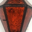 Windlicht Lampe orientalisch, hängend, orange, LxB-- ca. 24x12cm