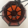 Windlicht Lampe orientalisch, hängend, orange, LxB-- ca. 24x12cm