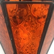 Windlicht Lampe orientalisch, hängend, orange, LxB-- ca. 32x16cm