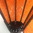 Windlicht Lampe orientalisch, hängend, orange, LxB-- ca. 32x16cm