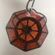 Windlicht Lampe orientalisch, hängend, orange, LxB-- ca. 32x16cm