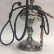 Shisha Boury XXL, 3-Schlauch, silber, H: 155cm, Ø: 28cm