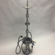 Shisha Boury XXL, 3-Schlauch, silber, H: 155cm, Ø: 28cm