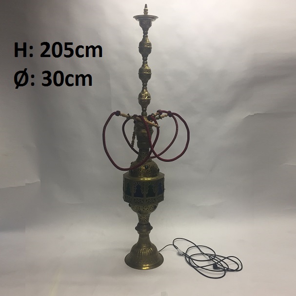 Wasserpfeife Shisha Lampe XXL, H: ca. 205cm