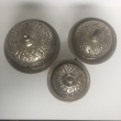 Orientalische Zuckerdosen 3er Set, Metall, ca. Ø 21cm, Ø 19cm, Ø 16cm