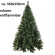 Tannenbaum ca. 350x150cm, schwer entflammbar nach DIN 4102 B1