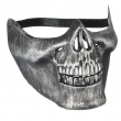 Skelett halbmaske, gold/schwarz, H:14cm, B:18,5cm, T:12cm
