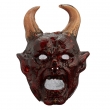 Teufels Maske, dunkelrot, H:33cm, B:23cm