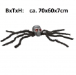 Totenkopf Spinne, schwarz, B:70cm, H:7cm, T:60cm