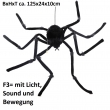 Riesen Spinne, B:125cm, H:24cm, T:10cm, F3= mit Licht, Sound und Bewegung