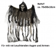 Sensenmann, schwarz, B:70cm, H:90cm, T:10cm, F1= mit Licht