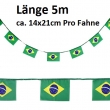 Flaggengirlande Brasilien 5m