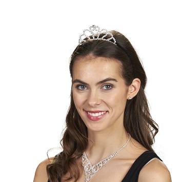 Haarreif Diadem Diamonds, schwarz/silber