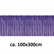 Lametta Girlande, metallic, 100x300cm, blau