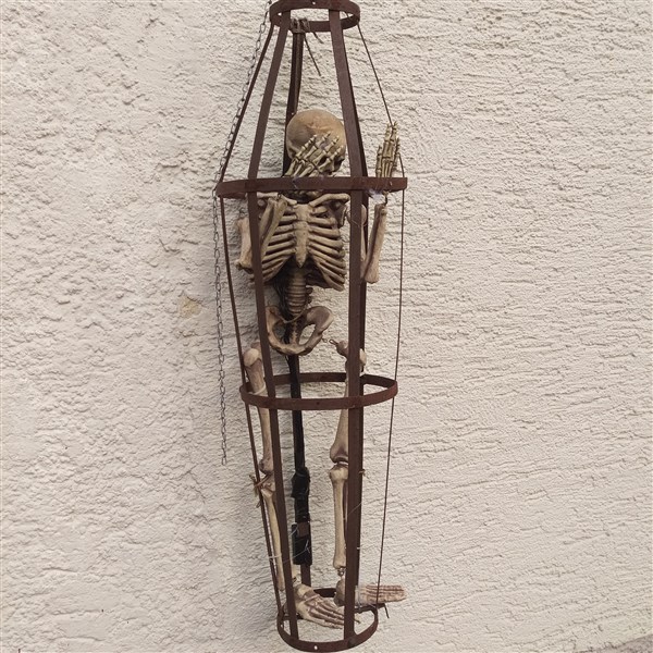 Skelett im Käfig, ca. 70cm