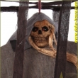 Skelett im Käfig, ca. 60 cm, F3= mit Licht, Sound, Bewegung