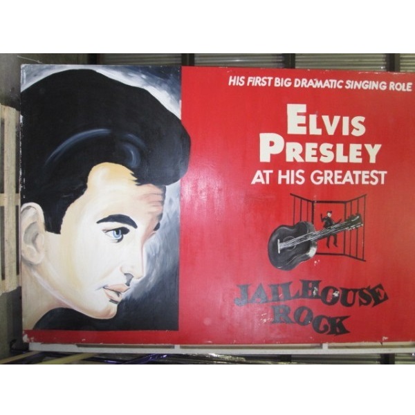 Elvis Presley Jailhouse Rock Ölgemälde Filmbild, ca. 190x300cm