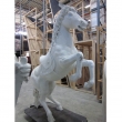 Pferde Statue XXL, Lebensgroß in weiß